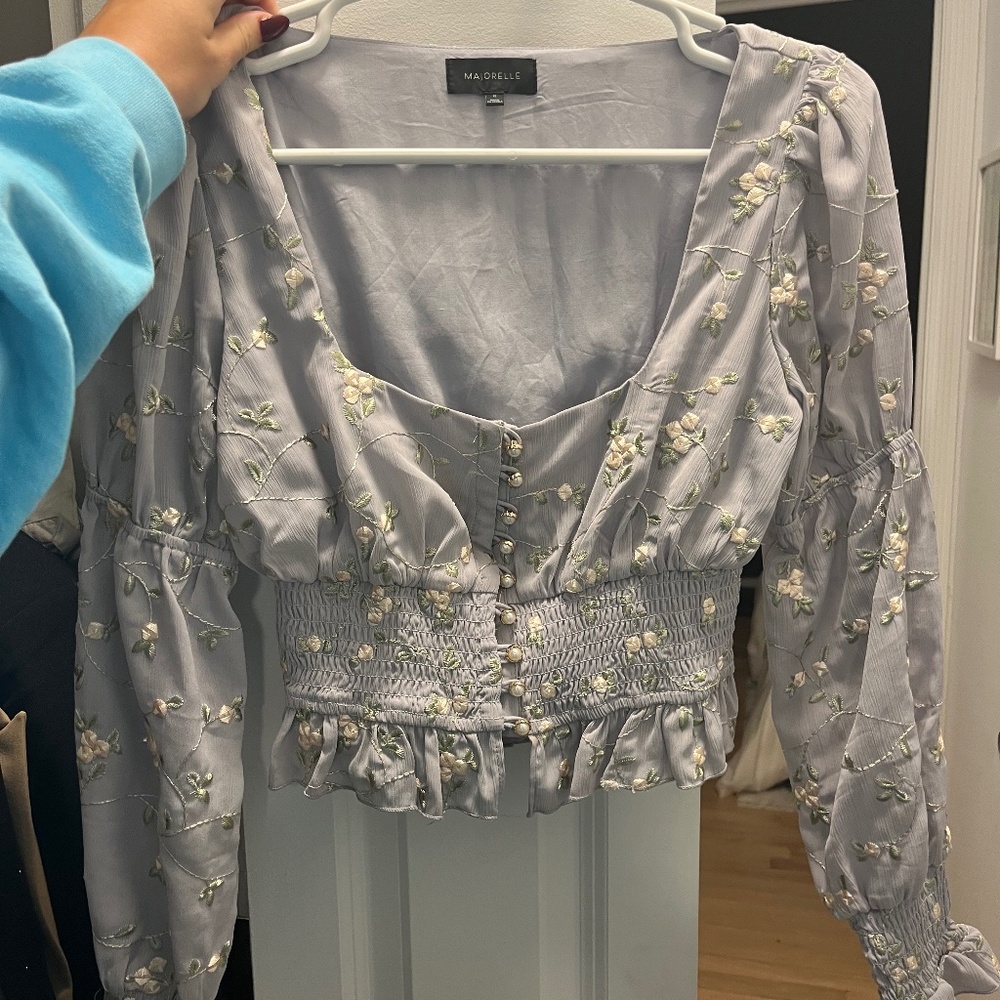 Majorelle Floral Emerson Top